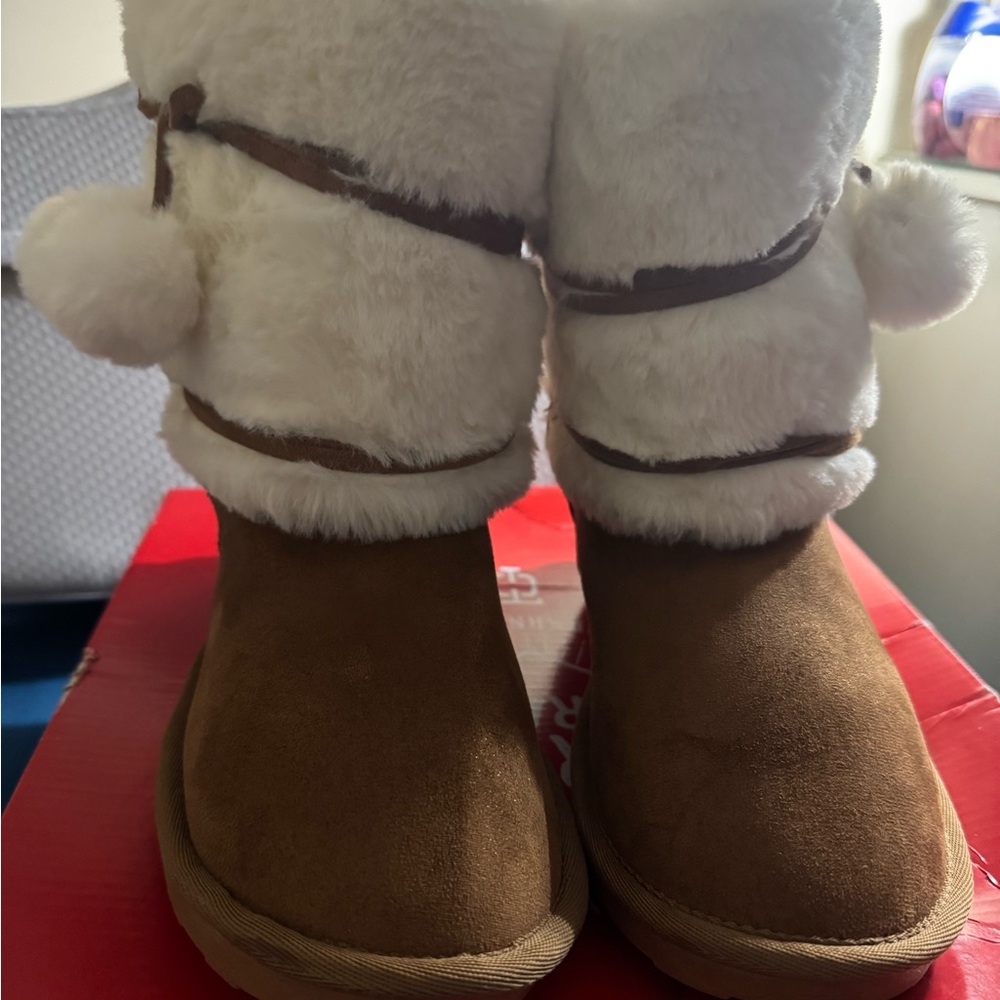 Freya chestnut winter boots